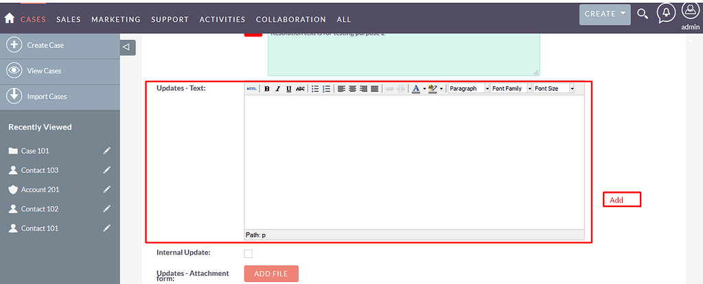 How To Add Tinymce Type Field Using Jquery In Suitecrm General