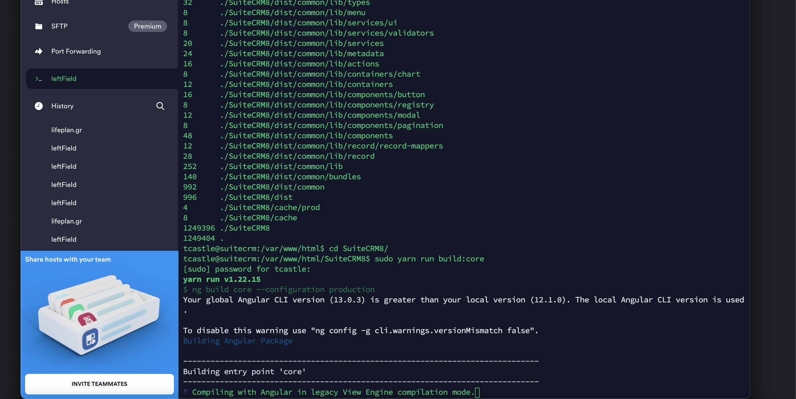 Installing on ubuntu getting stucked on yarn build - Installation & Upgrade  Help - SuiteCRM
