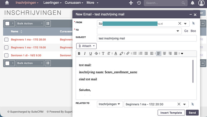 suitecrmInsertMailTemplate