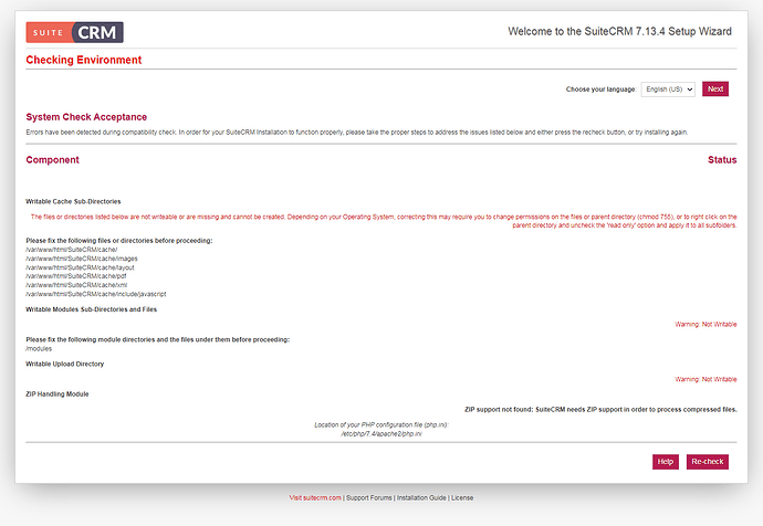 FireShot Capture 118 - SuiteCRM Setup Wizard_ Welcome to the SuiteCRM 7.13.4 Setup Wizard, L_ - xuzhousoft.com