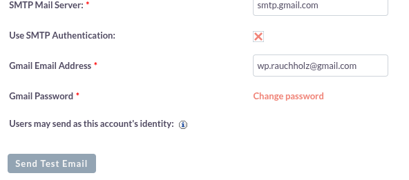 suitecrm email